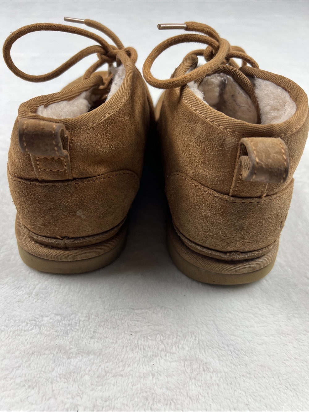 UGG Neumel Chukka Boots Chestnut Suede Wool Lined Women’s 7 - Picture 4 of 11
